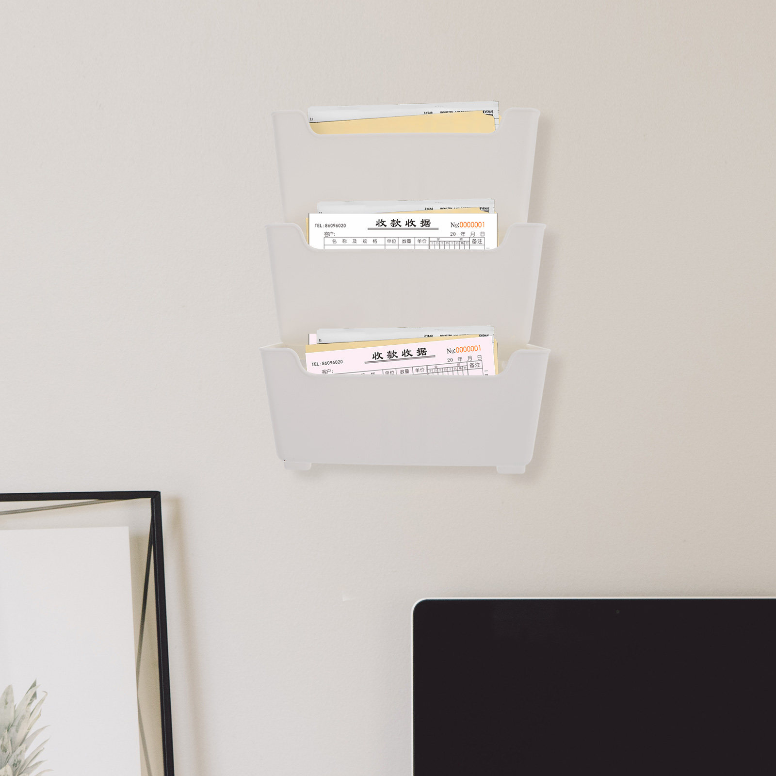 Magazine Holder Rack - 1 conjunto de organizador de arquivos