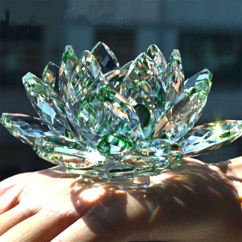 Figurinha de Flor de Lótus de  - Paper Weight Crystal avaliação e preço