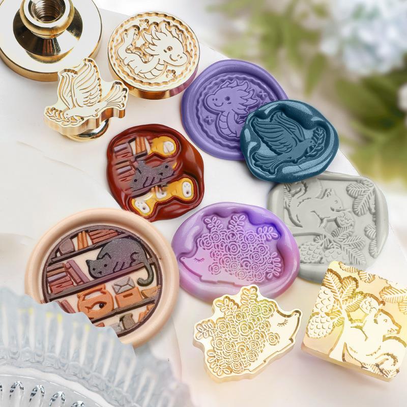 Selo de cera botânica animal,  - Wax Seal Stamp Set avaliação e preço