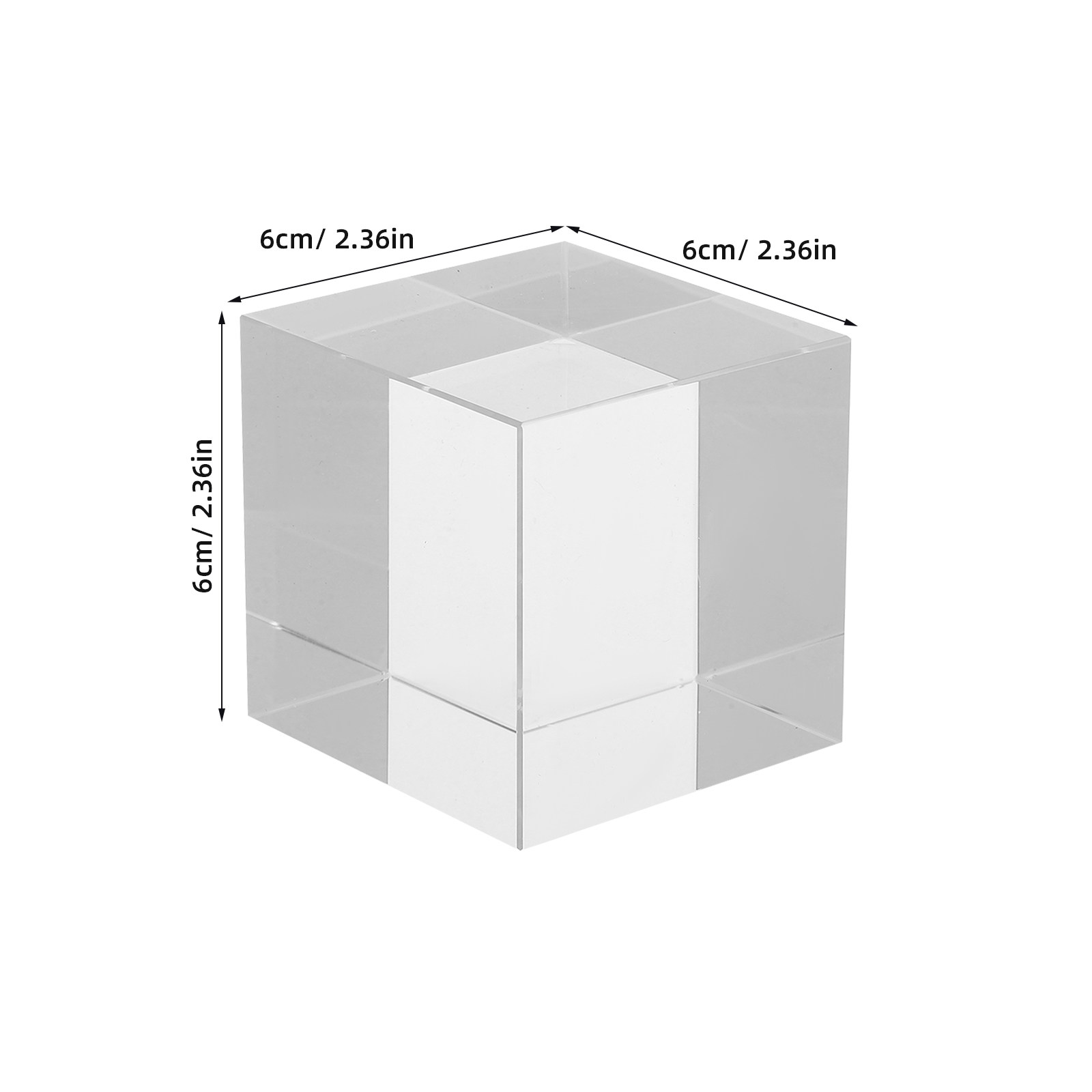 Peso de papel quadrado de cris - Paper Weight Crystal avaliação e preço