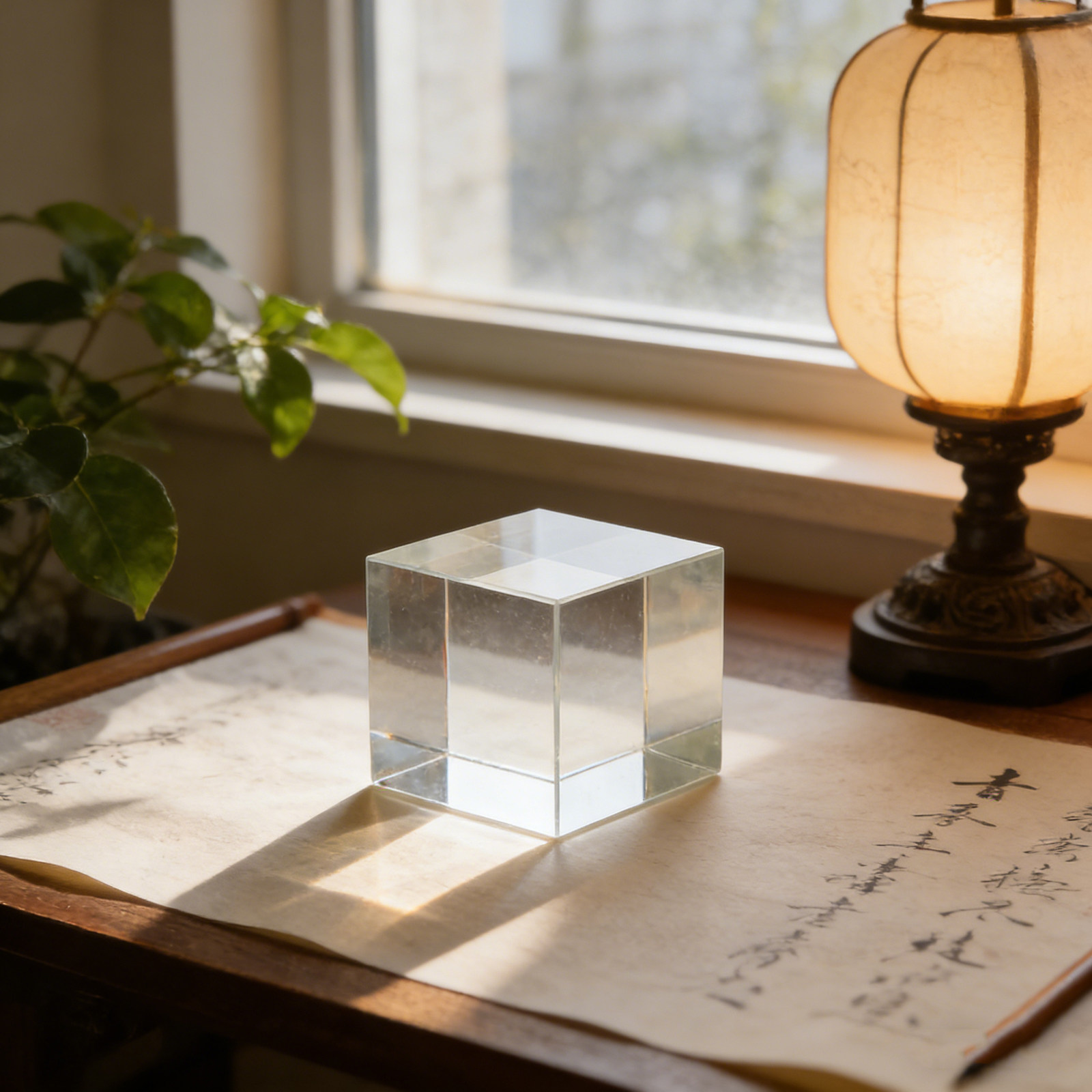 Peso de papel quadrado de cris - Paper Weight Crystal avaliação e preço